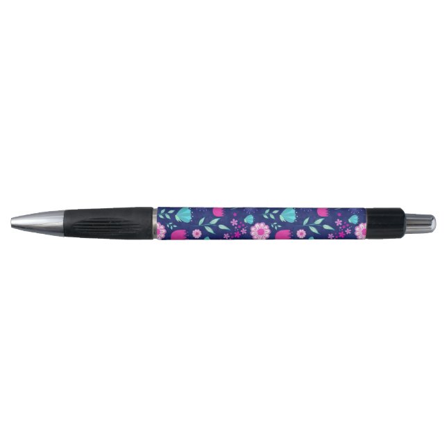 Caneta Padrão floral fofo de fundo (Frente)