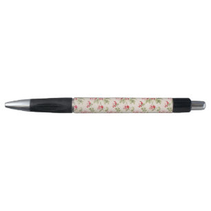 Caneta Padrão Floral Rosa Vintage Shabby Chic