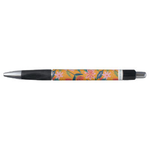 Caneta Padrão Floral Tropical Moderno