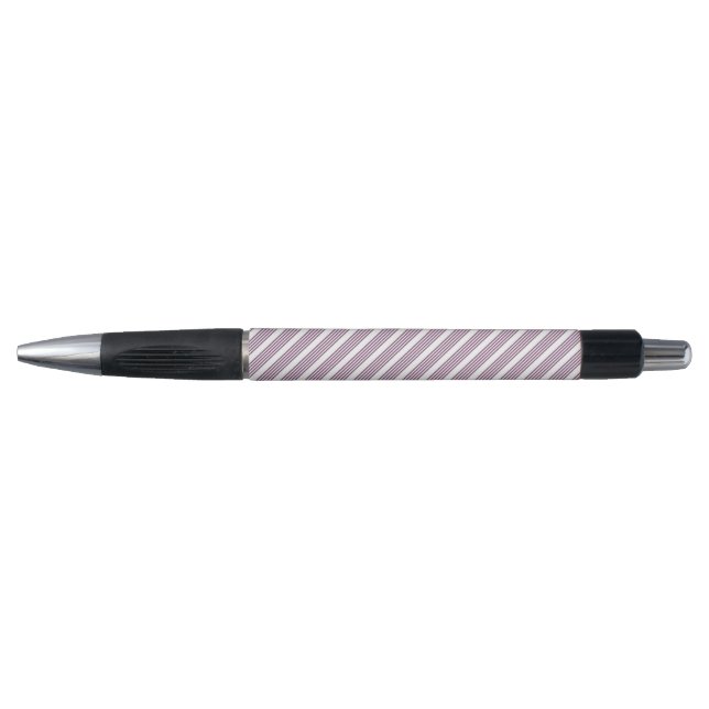 Caneta Padrão Mauve roxo e branco de cinco faixas (Frente)