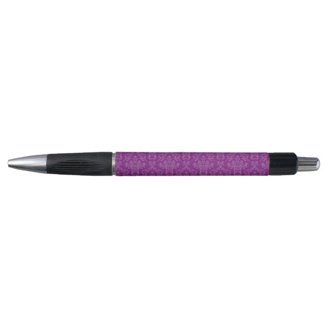 Caneta Padrão Roxo Damasko Antigo (Frente)