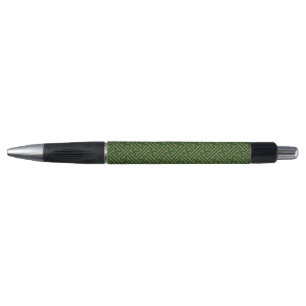 Caneta Padrão Sayagata, Japonês, Verde e Dourado