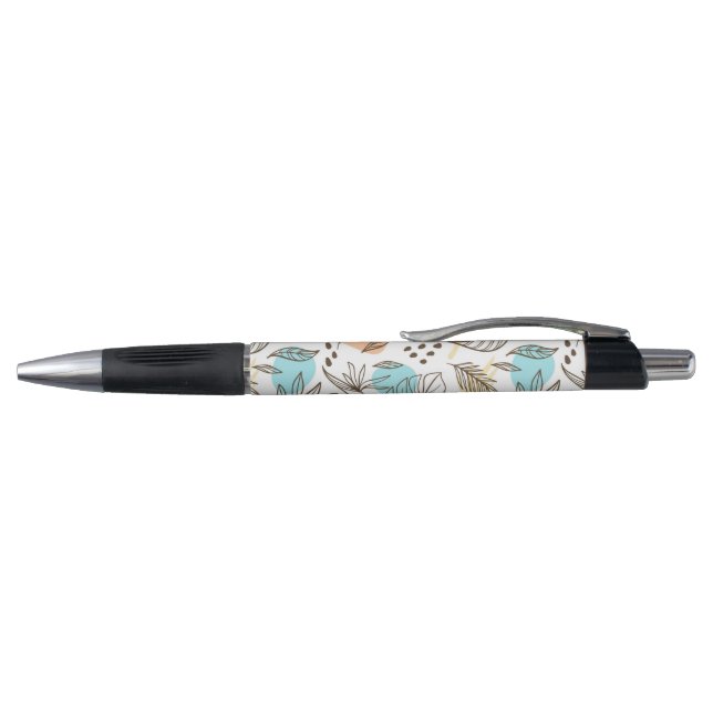 Caneta Padrão tropical de Verão desenhado à mão (Topo)
