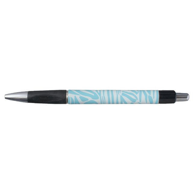 Caneta Padrão Zebra Azul (Frente)