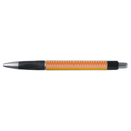 Caneta Padrão Zig Zag Moderno Amarelo, Laranja e Branco