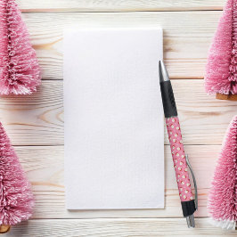 Caneta Papais noeis de Natal rosa