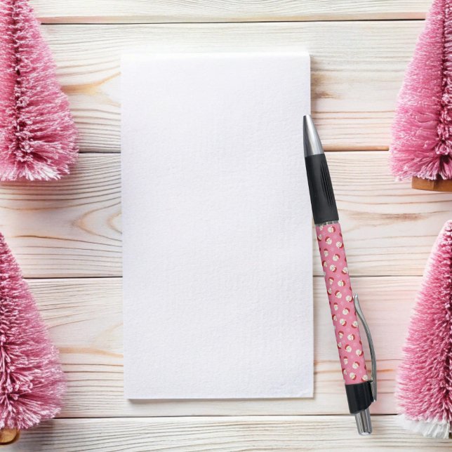 Caneta Papais noeis de Natal rosa (Pink Santa Pen )