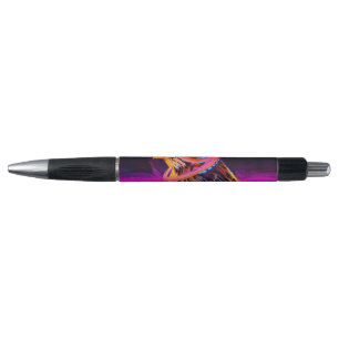 Caneta Pardal Neon com Acentos Brilhantes