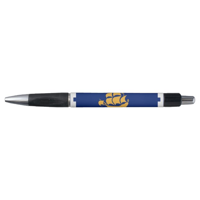 Caneta Patriotic Pen with flag of Quebec City, Canada (Frente)