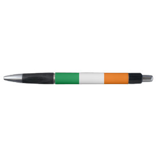 Caneta Patriótica com bandeira da Irlanda