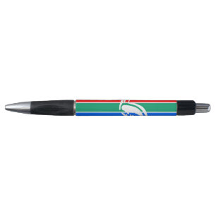 Caneta patriótica com bandeira de Rua. Petersburgo
