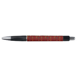Caneta Pen Christian Crosses on Crimson Red