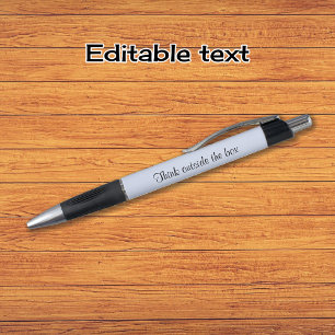 Caneta Pensamento inteligente seu nome de texto