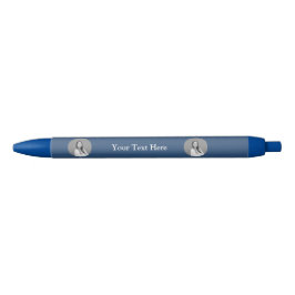 Caneta Personalizada Azul Marinho Nome Estilo Eleg