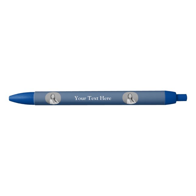 Caneta Personalizada Azul Marinho Nome Estilo Eleg (Frente)