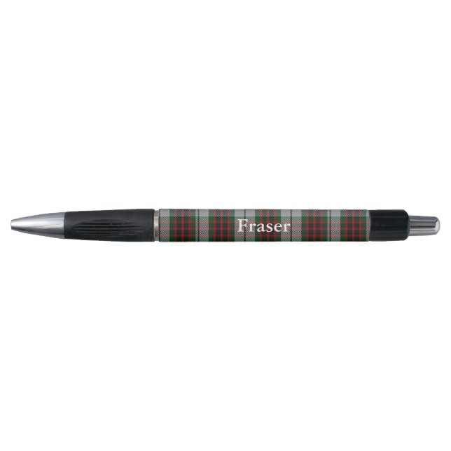 Caneta Personalizada de Xadrez de Tartan de Fraser (Frente)