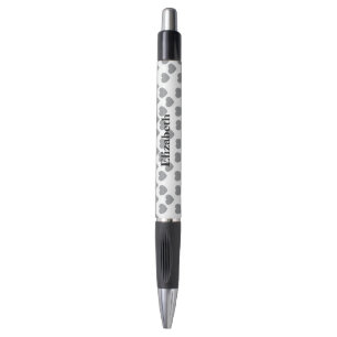 Caneta Personalizada Elegante Amor Cinza Nome Styl