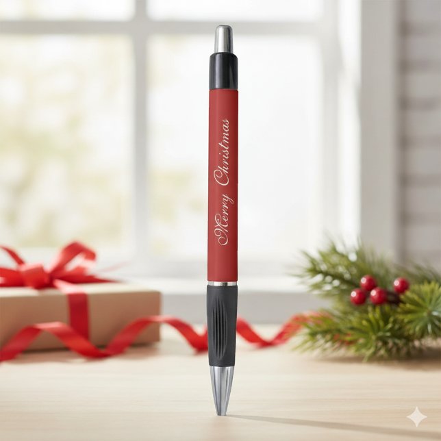 Caneta Personalizada Feliz Natal Texto Marcar Emmy (Criador carregado)