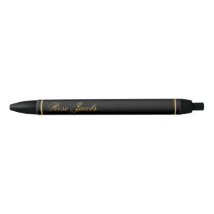Caneta Personalizada Preta Escrita Nome Stylish