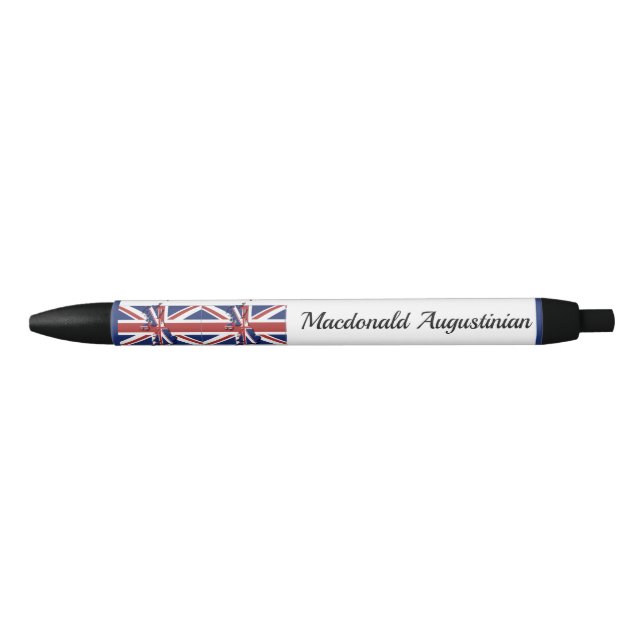 Caneta Personalizada | UNION JACK | BANDEIRA DO RE (Frente)