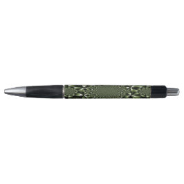 Caneta Pétalas de Folha da Floresta Verde Branco