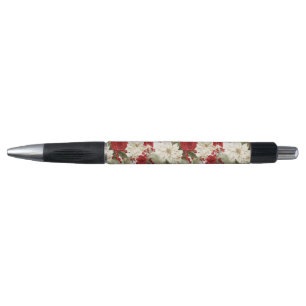 Caneta Poinsettia de Natal – Design Floral de Feriado