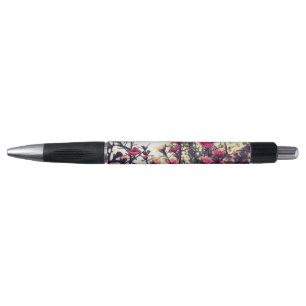 Caneta Prado de Flor de Rosa Bonita