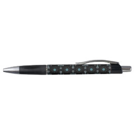 Caneta Prazer preto e azul