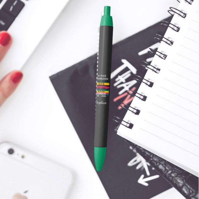 Caneta Preta 100 year celebration black history month 2026 (Criador carregado)