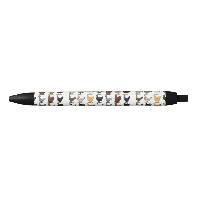 Caneta Preta 49 galinhas da galinha (Frente)