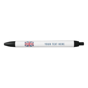 Caneta Preta A bandeira britânica Union Jack