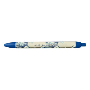 Caneta Preta A Grande Onda – Katsushika Hokusai – Texto Persona