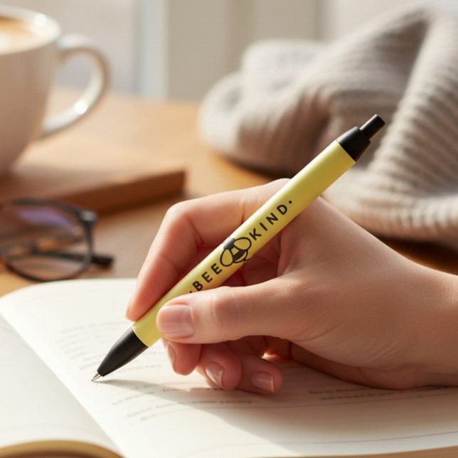 Caneta Preta Abelhas Amarelo e Negra (Criador carregado)