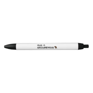 Caneta Preta Abraçar uma marmota