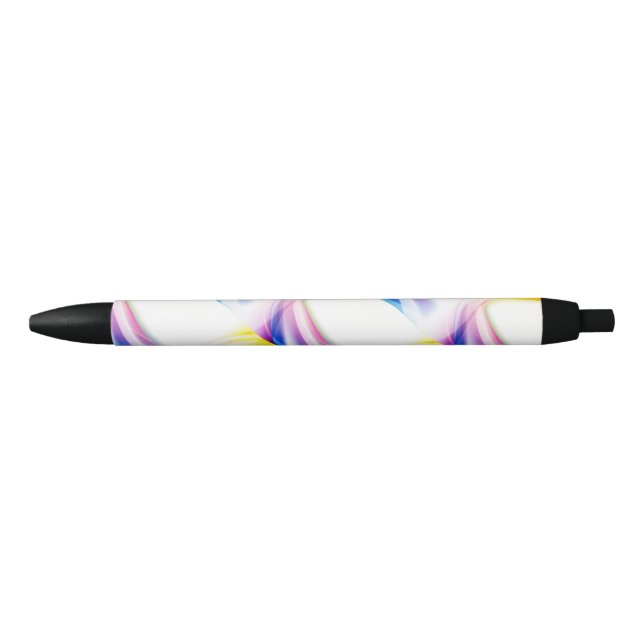 Caneta Preta Abstrato Swirl 1 (Frente)