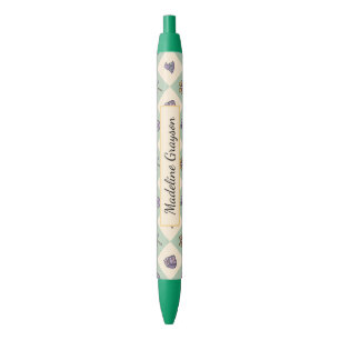 Caneta Preta Academia de Magia Personalizada Escola de Feiticei