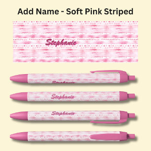 Caneta Preta Adicionar nome, Abstrato de cor rosa suave