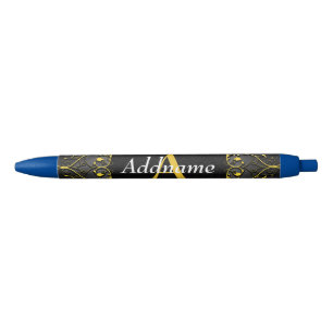 Caneta Preta Adicionar seu nome e inicial