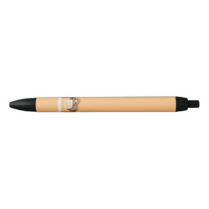 Caneta Preta Adorável Sonolência Estudando Lama