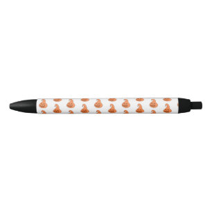 Caneta Preta Adorobale Pumpkin