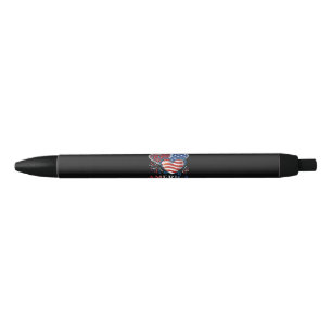 Caneta Preta América Corações 1776-2026 Patriota