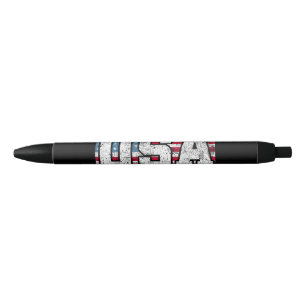 Caneta Preta Americano EUA Bandeira dos EUA 4 de Julho