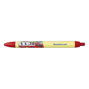 Caneta Preta Animação de bombeiros felizes