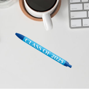 Caneta Preta Ano de Classe das Cores do Céu Azul e Branco