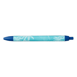 Caneta Preta Aqua das palmeiras do verão