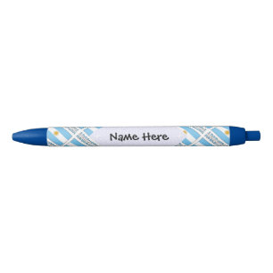 Caneta Preta Argentina Bandeira Argentina Personalizada 