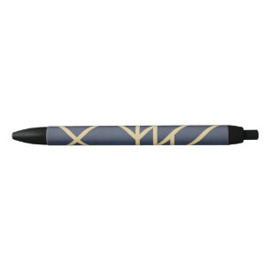 Caneta Preta Art Deco design
