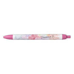 Caneta Preta Arte Colorida em Aquarela Ataca Sua Assinatura