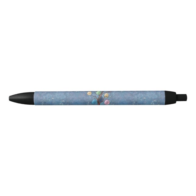 Caneta Preta Árvore de Ovos de Páscoa (Frente)