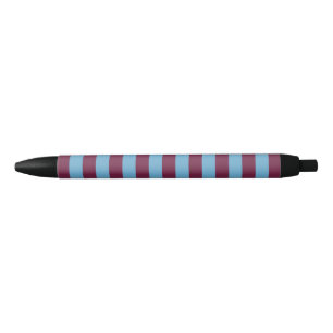 Caneta Preta Aston Villa stripes clube de futebol